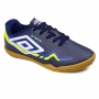 Chuteira Infantil Futsal Indoor Umbro Prisma+ - MARINHO/BRANCO/LIMAO