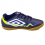 Chuteira Infantil Futsal Indoor Umbro Prisma+ - MARINHO/BRANCO/LIMAO