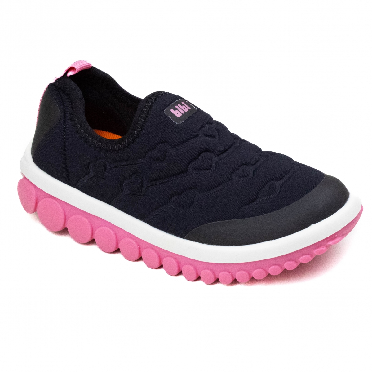 Tênis Infantil Feminino Bibi Roller 2.0 - PRETO/FLAMINGO
