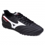 Chuteira Society Mizuno Morelia Club - PRETO/BRANCO/VERMELHO