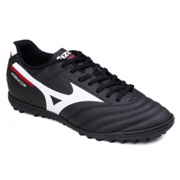 Chuteira Society Mizuno Morelia Club - PRETO/BRANCO/VERMELHO