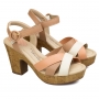 Sandália Feminina Modare Meia Pata XX - CREME/PESSEGO/NUDE