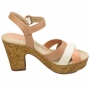 Sandália Feminina Modare Meia Pata XX - CREME/PESSEGO/NUDE