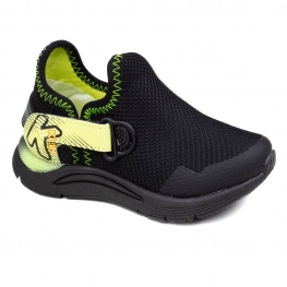Tênis Masculino Bebê Klin New Sport - PRETO/VERDE LIMA