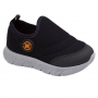 Tênis Masculino Bebê Molekinho Slip On  - PRETO/PRETO