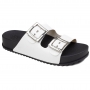 Tamanco Partner III Feminino Zaxy - PRETO/BRANCO