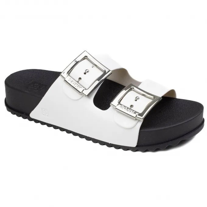 Tamanco Partner III Feminino Zaxy - PRETO/BRANCO - 18063