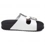Tamanco Partner III Feminino Zaxy - PRETO/BRANCO
