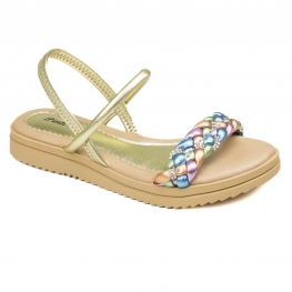 Sandália Infantil Feminina Pink Cats Flatform - AZUL/ROSA/VERDE