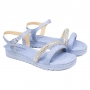 Sandália Infantil Feminina Pink Cats Flatform - AZUL/CRISTAL