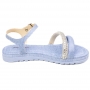 Sandália Infantil Feminina Pink Cats Flatform - AZUL/CRISTAL