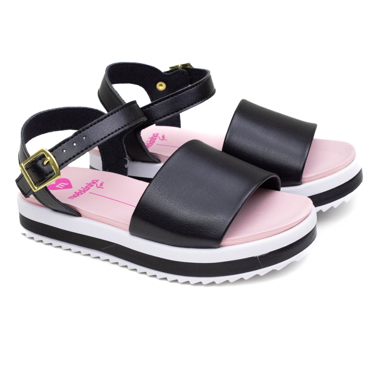 Molekinha Sandalia Klassipe Anabela Molekinha Sandalia Anabela