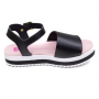 Sandália Infantil Feminina Molekinha Anabela Glitter - PRETO