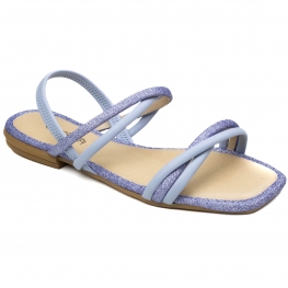 Sandália Feminina Mississipi Rasteira Glitter - LAGUNA