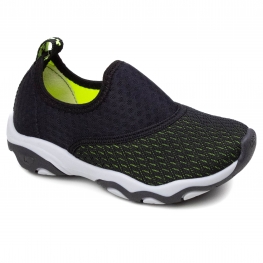 Tênis Infantil Masculino Kidy Play - PRETO/AMARELO NEON