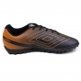 Chuteira Masculina Umbro Society Warskin  - PRETO/LARANJA/BRANCO