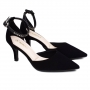 Scarpin Feminino Bebecê Salto Nobuck - PRETO