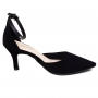 Scarpin Feminino Bebecê Salto Nobuck - PRETO