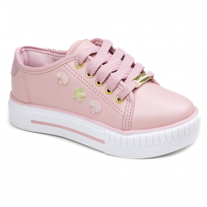 Tênis Infantil Feminino Molekinha Casual  - ROSA