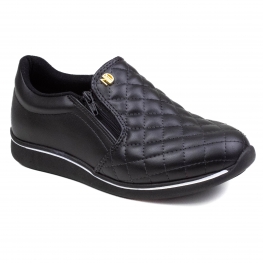 Sapatênis Feminino Modare Zíper - PRETO