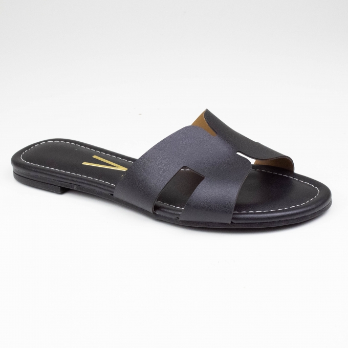 Tamanco Feminino Vizzano Rasteiro  - PRETO