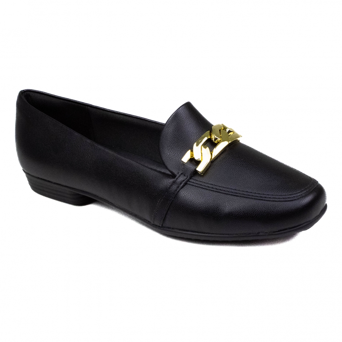 Mocassim Feminino Piccadilly Fivela - PRETO