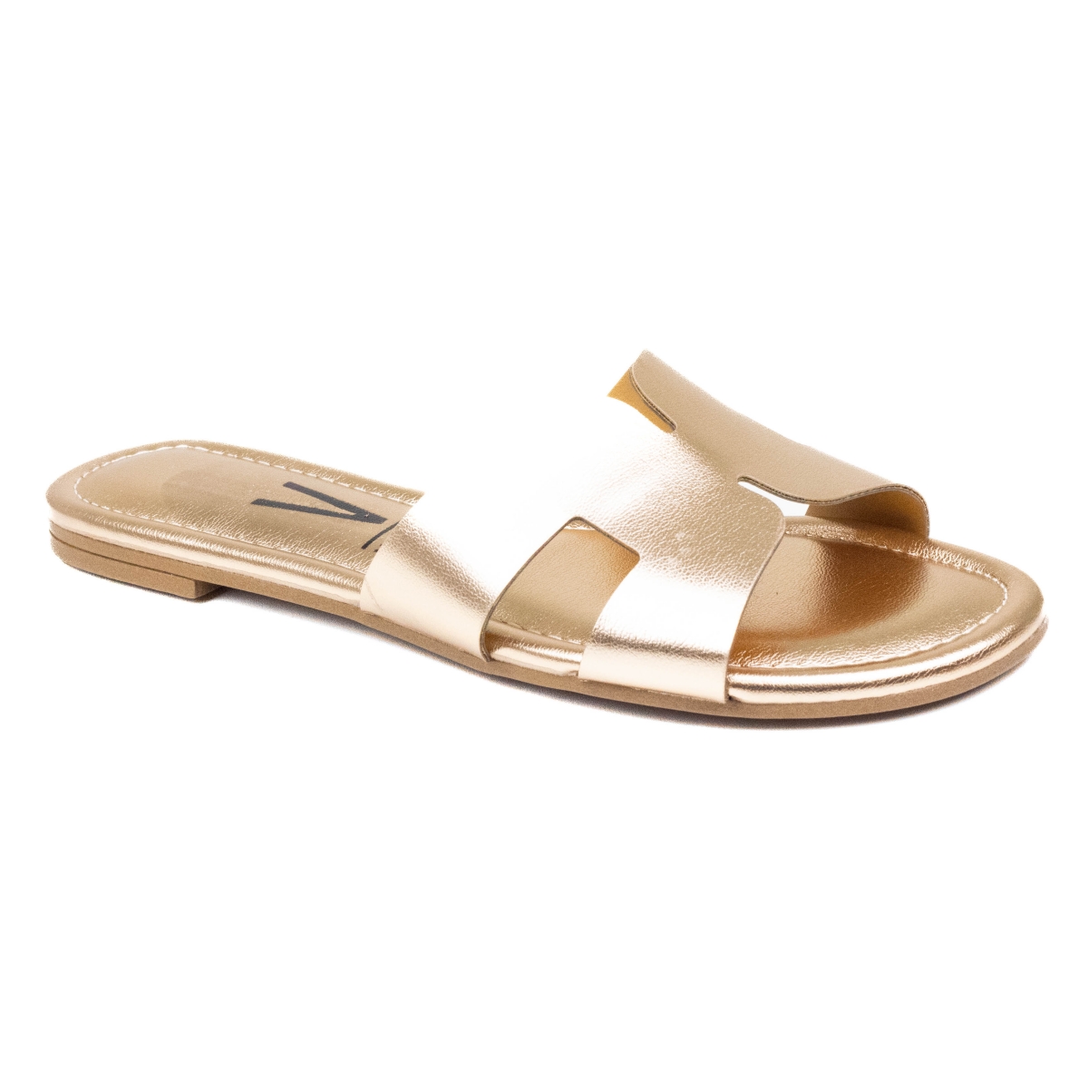 Tamanco Feminino Vizzano Rasteiro Metalizado - OURO ROSADO