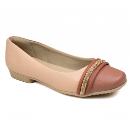 Sapatilha Feminina Piccadilly Brilho - ROSE/CEDRO
