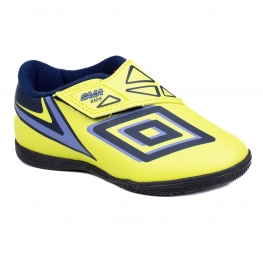 Chuteira Infantil Futsal Umbro Indoor Sala V Kids - VERDE LIMAO/MARINHO