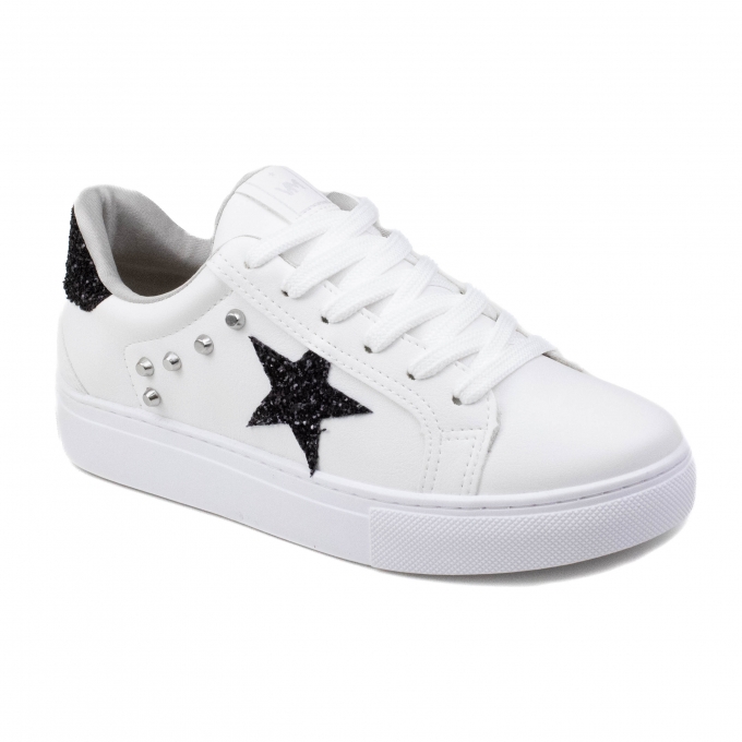 Tênis Feminino Via Marte Estrela BRANCO/PRETO 08200901
