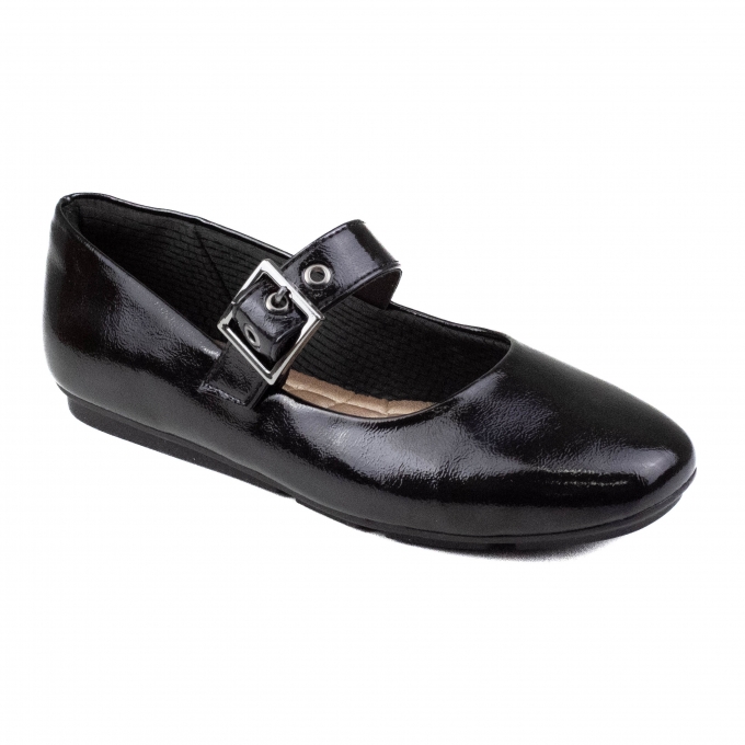 Sapatilha Feminina Piccadilly Boneca Verniz - PRETO