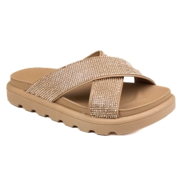 Tamanco Feminino Vizzano Flatform - NUDE