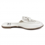 Mule Feminino Moleca Napa Lazer - BRANCO OFF