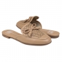 Mule Feminino Moleca Napa Lazer - NUDE