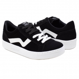 Tênis Feminino Via Marte Casual VNS - PRETO/BRANCO