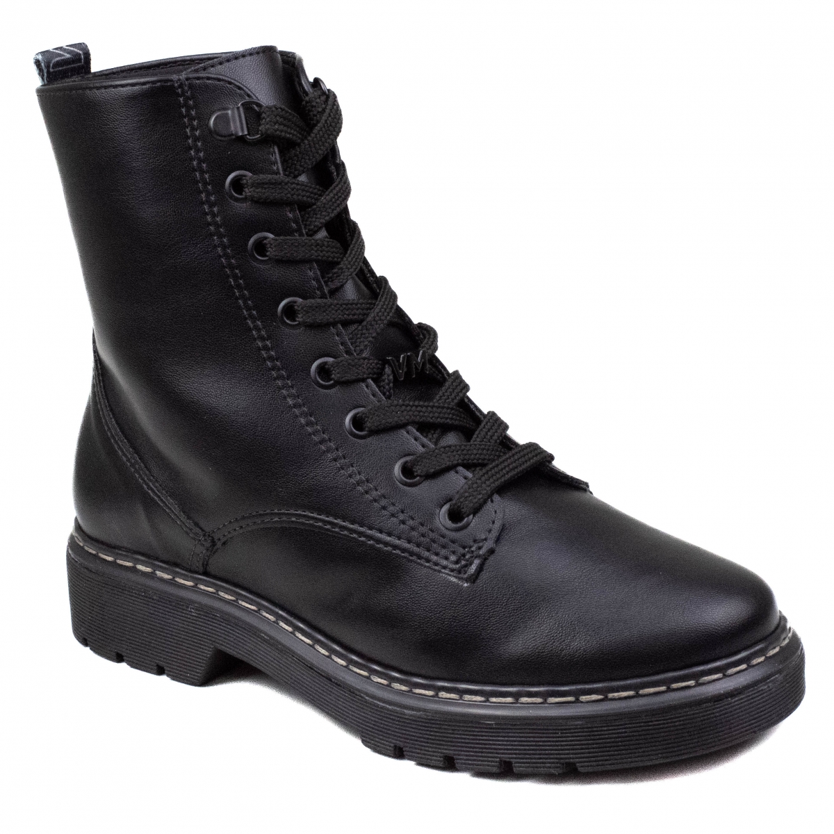 Coturno Feminino Via Marte Janis Cano Baixo - PRETO