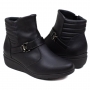 Bota Feminina Piccadilly Anabela Forro Termico - PRETO