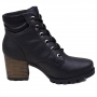 Coturno Feminino Dakota Salto Couro - PRETO