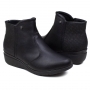 Bota Feminina Piccadilly Anabela Forro Termico Cano Baixo - PRETO