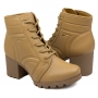 Coturno Feminino Dakota Salto - CAMELO