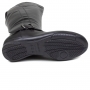 Bota Feminina Mooncity Rasteira Cano Alto - PRETO