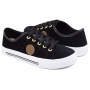 Tênis Feminino Moleca Nobuck - PRETO