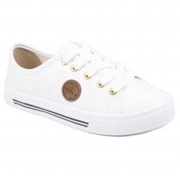 Tênis Casual Feminino Moleca - BRANCO