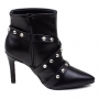 Bota Feminina Vizzano Salto Cano Baixo Spiker - PRETO