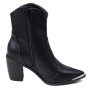 Bota Feminina Vizzano Salto Cano Baixo Country - PRETO