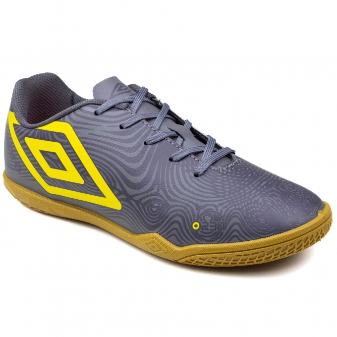 Chuteira Indoor Umbro Orbit - GRAFITE/AMARELO/PRETO
