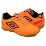 Chuteira Infantil Futsal Indoor Umbro Class 2.2 - CORAL/PRETO
