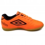 Chuteira Infantil Futsal Indoor Umbro Class 2.2 - CORAL/PRETO