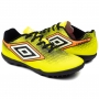 Chuteira Infantil Society Umbro Cannon - LIMAO/LARANJA FLUOR/PRETO