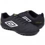 Chuteira Neo Striker Society Umbro - PRETO/DOURADO/BRANCO
